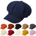 thumbnail image 4 of Women's Octagonal Newsboy Cap - Vintage 8 Panels Paperboy Visor Gatsby Cabbie Hat Painter Cap Sun Visor Beret Hats Lightweight Adjustable Fashion Trendy Hats for Outdoor Activities, Khaki, M, 4 of 8