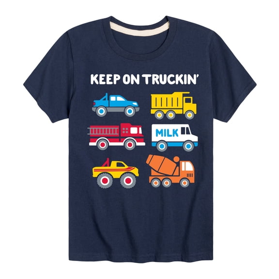 Instant Message - Keep On Truckin Boys' Short Sleeve Graphic T-Shirt