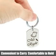 thumbnail image 2 of Motoforti 2 Pcs Friendship Inspirational Keychain Keyring Couple Valentine Birthday Gifts for Lover, 2 of 7