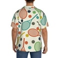 thumbnail image 3 of Disketp Racket and Tennis Ball Print Men's Hawaiian Shirts Button Down Holiday Beach Shirts-Medium, 3 of 5
