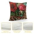 thumbnail image 4 of Fenyluxe Leopard Pillow Cover,Red Rose Printed Throw Pillow Cover for Outdoors Car,Wild Animal Safari Cheetah Spot Decor Cushion Case,Brown Leopard Pattern Soft Decorative Pillow Cover White, 4 of 5