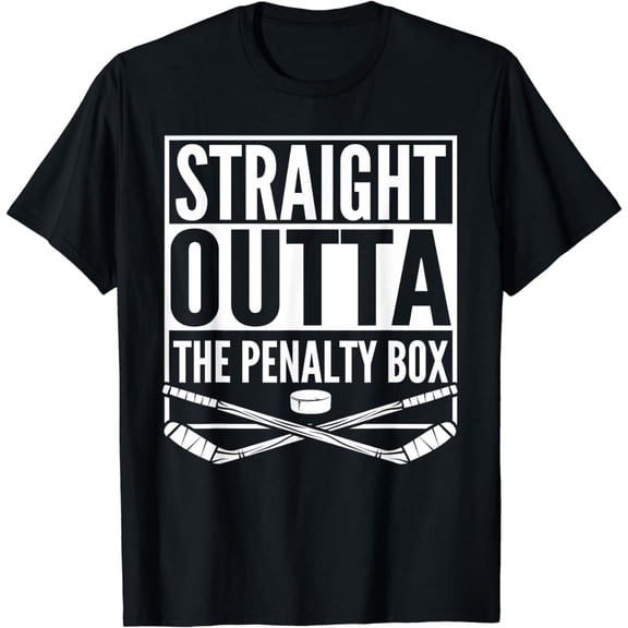 Straight Outta The Penalty Box Hockey Player Gift Hockey T-Shirt