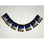 ZKGK Paris Eiffel Tower Banner Bunting Garland Flag Sign for Home Family Party Decoration