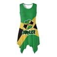 thumbnail image 5 of Garronmavis Jamaican Flag Matching Couple Outfits Short Sleeve Shirt for Men Summer Hawaiian Shirts and Womens Sleeveless Dress with Pocket Irregular Hem Beach Sundress, 5 of 8