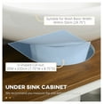 thumbnail image 4 of Farmhouse Bathroom Cabinet Under Sink, Pedestal Vanity Organizer with Doors & Shelves, White, 4 of 9