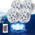 thumbnail image 1 of AMERTEER Submersible LED Lights with Remote RF Full Waterproof Pool Lights for Inground Pool  Color Changing Underwater Lights for Ponds Battery Operated (4 Packs), 1 of 9