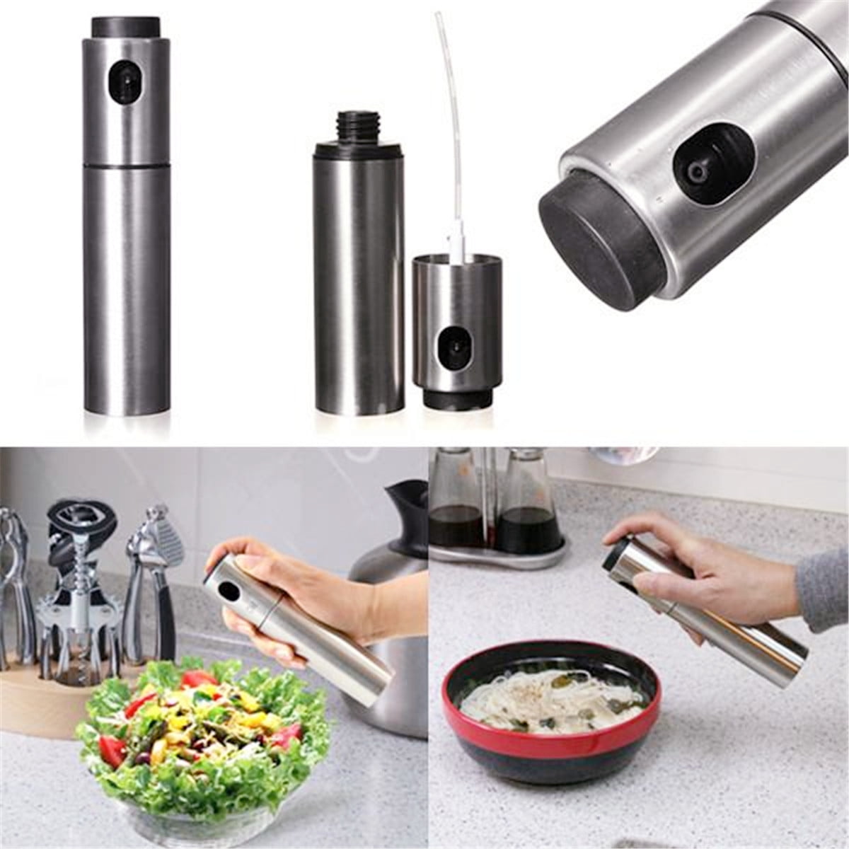 Kitchen Home Stainless Olive Oil Sprayer Fine Spray Pump Cooking Tool