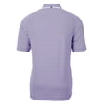 thumbnail image 3 of Men's Cutter & Buck Purple Albuquerque Isotopes Big & Tall Virtue Eco Pique Stripe Recycled DryTec Polo, 3 of 3