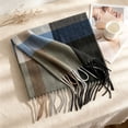 thumbnail image 2 of Atkumj Men's Scarf Trendy Warm Cozy Tassels Winter Scarf for Cold Weather, 2 of 5