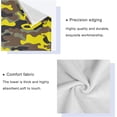 thumbnail image 3 of Coolnut 3 PCS Towel Fashion Yellow Brown Black Gray Camo Cotton Bath Towel Set (1 Bath Towel, 1 Hand Towel, 1 Washcloth) for Bathroom, Super Soft and Quick Dry Towels, 3 of 6