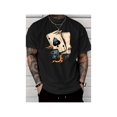 thumbnail image 1 of Men's Casual Black T-shirt, Complex Skull andMechanical Design-Pure Cotton, round Neck,Short Sleeve, Summer Fashion Pattern T-shirt Breathable Menswear Top Print, 1 of 6