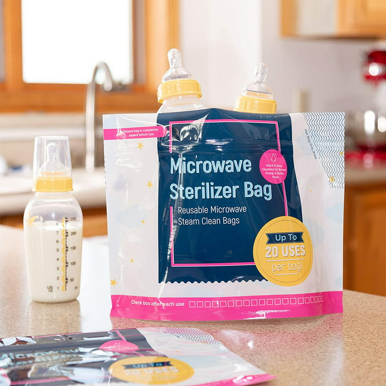 Medela Quick Clean Micro-Steam Bags Economy Pack of 4 retail boxes (20 Bags  Total)
