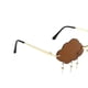 thumbnail image 3 of Gafas de sol Zulema Colgantes sin marco UV400 Sombras marrón, 3 of 4