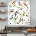 thumbnail image 5 of Bird Leaf Sheer Curtains 72 Inches Long, Spring Summer Tree Branch Farmhouse Retro Light Filering Curtains, Breathable Simi Curtain Privacy Drapes for Living Room Bedroom Lightweight Window Treatment, 5 of 9