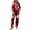 Red, variant on Pink Halloween Womens Pajamas Polyester,Spandex 2026 Fall Funny Loungewear Sets Button Long Sleeve Tops Matching Sleeppants Cute Pjs Silk Set S