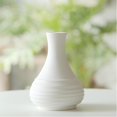 thumbnail image 3 of Florero de cerámica bnca hecho a mano moderno hecho a mano para repisa de chimenea, decoración de estar arreglo floral elegante C Sunnimix maceta blanca, 3 of 8