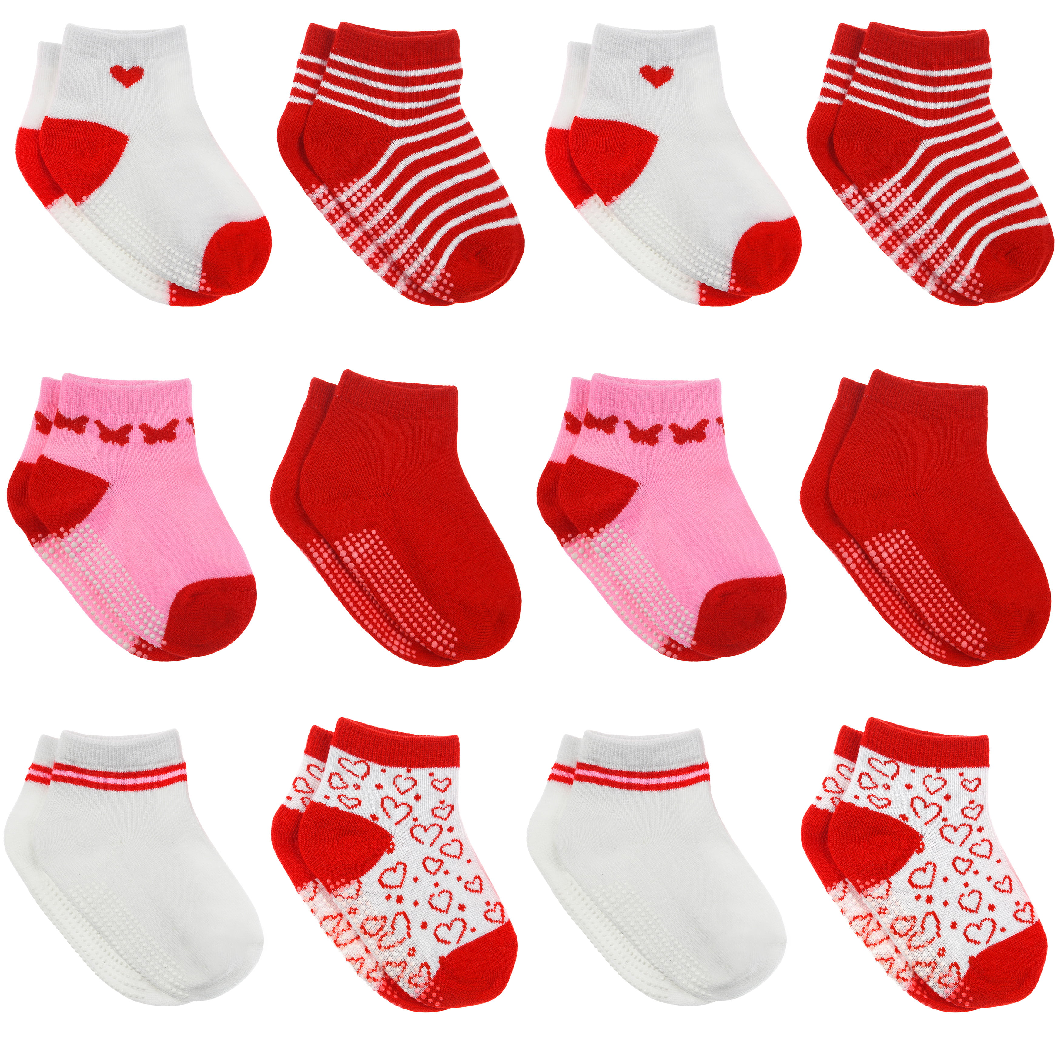 Unisex Baby Winter Crew Socks Antiskid Cotton Walker Sock for Toddler and Infant