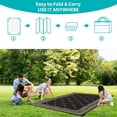 thumbnail image 5 of Enyhom Outdoor Rug Waterproof 8'x10', Reversible Plastic Straw Rug RV Camping Rug,Outside Carpet for Porch,Deck,Camper,Balcony,Backyard,Picnic，Black, 5 of 6