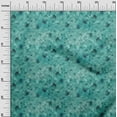 thumbnail image 3 of oneOone Velvet Turquoise Blue Fabric Abstract Floral Fabric For Sewing Printed Craft Fabric By The Yard 58 Inch Wide, 3 of 5