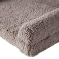 thumbnail image 4 of Happy Hounds Millie Medium Sherpa Sofa Style Dog Bed, Fossil, 4 of 6