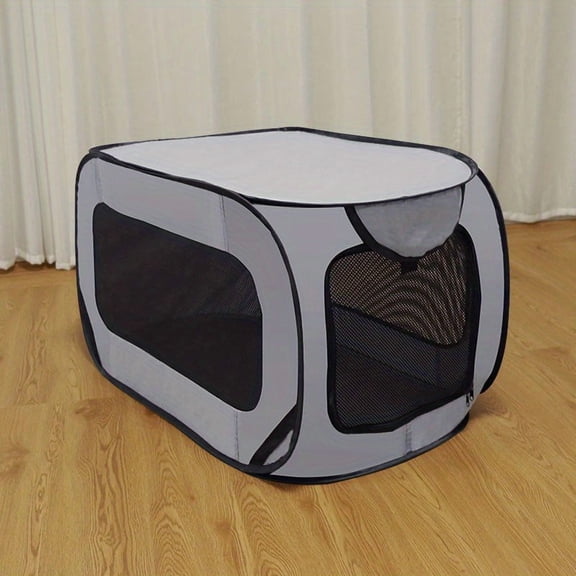 Portable Pop-Up Cat Cage/Dog Kennel with Locking Zipper, Foldable Travel Outdoor Small Box Pet Apartment, Cat Dog Playpen Tent, Indoor Entertainment Fence for Cats and Dogs, Cat Delivery Area.