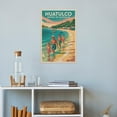 thumbnail image 4 of Panoramic Coastal Poster Bahías De Huatulco Mexico Vintage Travel Wall Art Tropical Bay Scenery Canvas Poster, 4 of 8