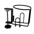 thumbnail image 1 of Soporte para vasos de mesa con clip, organizador de escritorio, fácil instalación, estructura metálica, versátil, antiderrame, ideal para sillas de ja, 1 of 8