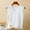 White, variant on Ovbmpzd Womens Tank Top Cotton White Cropped Plus Size Shirts Summer Crew Neck Spring Sleeveless Camisole Women's Holiday Tops L