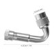 thumbnail image 5 of GOOHOCHY 4 vástagos de latón para neumáticos de 45 grados con adaptador de extensión para coche, camión y motocicleta (plateados)., 5 of 7