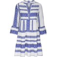 thumbnail image 5 of Robes Femmes Soirée Élégante Printemps et Décontracté Col en V Boutons Manches Trois-Quarts Imprimé, 5 of 5