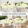 thumbnail image 7 of Round Picnic Table Cloth 100% Waterproof & Oil Proof, Elastic Fitted Table Cover for 36"-44" Round Tables, for Dining, Camping, Outdoor, 7 of 7