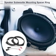 thumbnail image 2 of Unique Bargains Speaker Spacer Ring Tweeter Speaker Spacer Adator for Opel VIVARO for 6.5" 2 Set, 2 of 7