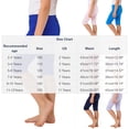 thumbnail image 2 of Diufon Girls Shorts Kids Elastic Waist Sport Dance Yoga Short Leggings Stretchy Knee Length Basic Shorts, 2 of 5