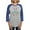 Heather/Blue, variant on CafePress - Hoppy Easter Long Sleeve T Shirt - Womens Baseball Tee