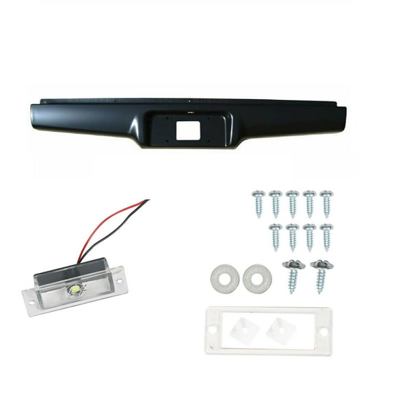 LABLT Rear Steel Bumper Roll Pan Replacement for 1982-1993 Chevy S10 GMC S15 Sonoma Pickup Rear Steel Bumper Roll Pan