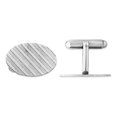 thumbnail image 3 of 925 Sterling Silver Rhodium-plated Cuff Links, 3 of 5