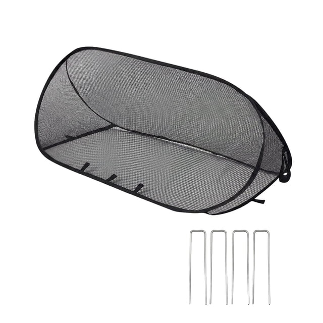 Up Garden Mesh Net Cover 100x40x40cm Foldable Tent WithGround Portable Cage For Raised Bed Bird Barrier Netting For Vegetable Strawber
