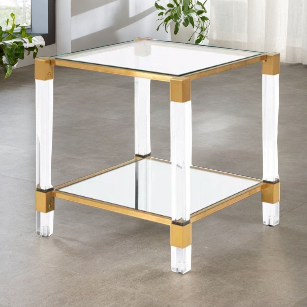 Jacques Side Table in Gold