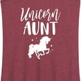 thumbnail image 3 of Instant Message - Unicorn Aunt - Women's Racerback Tank Top, 3 of 6