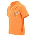 thumbnail image 2 of Boys Turkey Gobble Thanksgiving Collared Polo T Shirt (12Y, Orange), 2 of 5