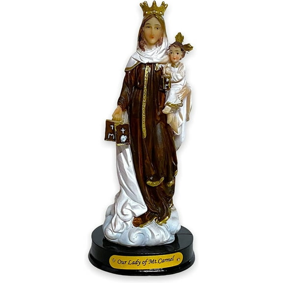 5" Inch Virgen Del Carmen Our Lady of Mount Carmel Statue Virgin Catholic Religious Gift