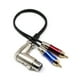 thumbnail image 2 of 1ft 90  degree XLR a 2 Dual Estéreo Splitter Adaptador de enchufe Cable de sonido para amplificador mezcladora Micrófono Cab Hugo  xlr hembra a rca, 2 of 7
