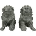 thumbnail image 2 of Oriental Furniture 9" Sitting Foo Dog Statues (Set of Two), Figurines, 2 of 5
