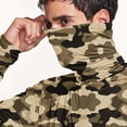 thumbnail image 3 of Cleaning Fishing T-Shirts for Men, Mens Hooded Sun Shirt with Mask Long Sleeve Tops UPF 50 Rash Guards Cooling Lightweight Hoodies Glacier Printed Blosues Workout Outdoor Hoodie, 3 of 6