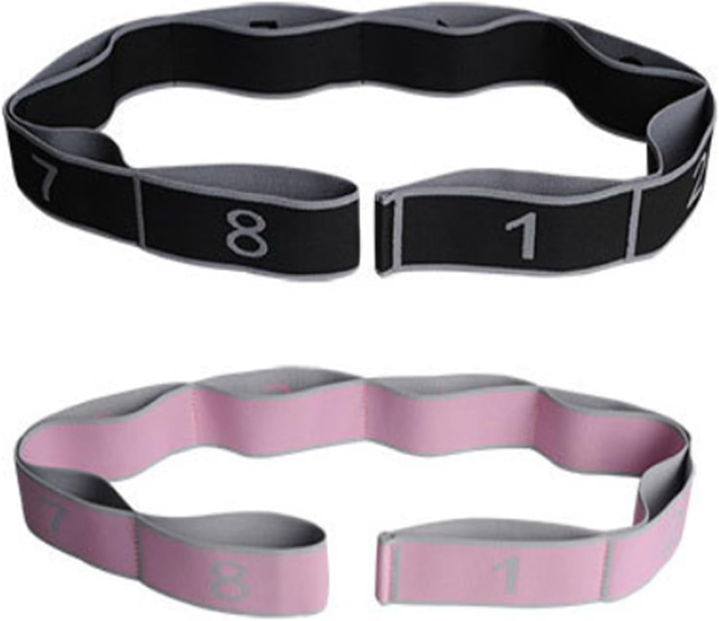 Fitness Resistance Bands with Handles, Adjustable Exercise Bands for Stretching Yoga, Full Body Training Puller for Home Gym