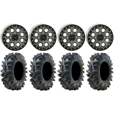 System 3 SB-7 14 Wheels Ti (4+3) 28 Terminator Tires Kawasaki Mule Pro FXT System 3 SB-7 14 Wheels Ti (4+3) 28 Terminator Tires Kawasaki Mule Pro FXT