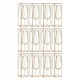 thumbnail image 2 of Caja de regalo de plástico transparente con borde dorado | Caja de caramelos PET transparente para flores, joyas, artesanías, muestras de perfumes | Pantalla duradera y duradera | 21x7x7cm | Paquete, 2 of 7