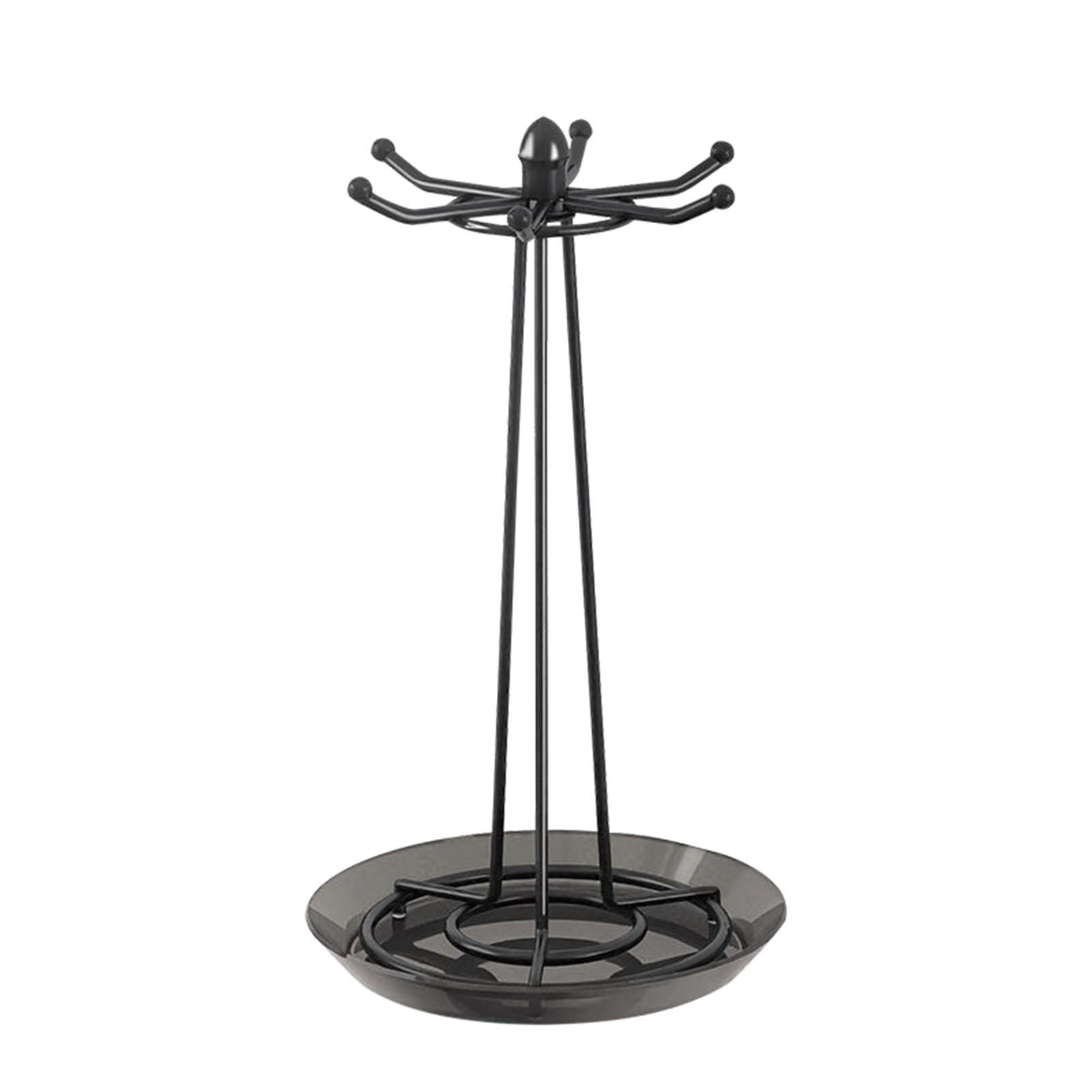 Fiocias Rotating Utensil Stand, Cooking Utensil Holder, Kitchen Utensil Holder, Spatula, Black
