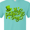 thumbnail image 4 of Inktastic St. Patrick's Day Hand Lettering with Green Top Hat T-Shirt, 4 of 5