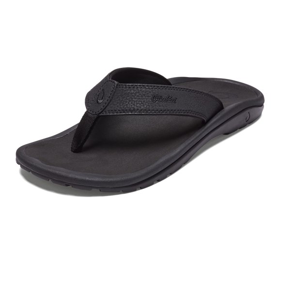 OLUKAI Sandale Ohana - Noir/noir - Taille Homme 14